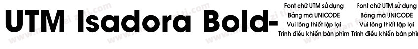 UTM Isadora Bold字体转换